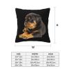 AHUNARLOP Lovely Rottweiler Throw Pillow Covers 18x18 Inch - Soft Decorative Pillowcases for Couch, Bed & Sofa - Indoor Living Room Home Decor view 4