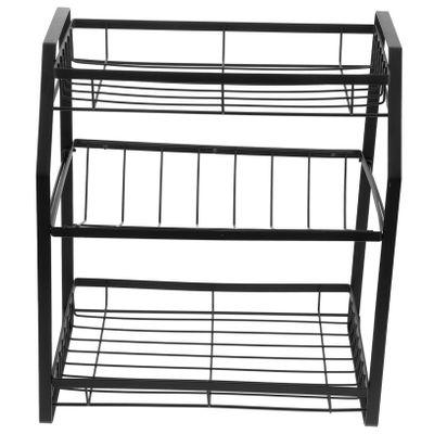 OFFSCH Quality Carbon Steel Spice Rack Three-layer Storage Kitchen Countertop Seasoning Holder Organizer