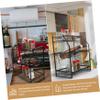 OFFSCH Quality Carbon Steel Spice Rack Three-layer Storage Kitchen Countertop Seasoning Holder Organizer view 2