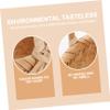 Ciieeo 2sets Hand Woven Mini Baskets for Wedding Flower Decor Khaki Clothing Store Prop Decorative Storage Baskets Rustic Home Decoration Craftsmanship 2pcs*2 view 2