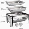 Food Warmer Food Warmer Chafing Set Catering Buffet Warmer Set Stainless Steel Food Warmer Buffet Dish Catering Pan Warmer Tray Kitchen Party Dining view 2