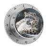 Snow Leopard Kitchen Timers, Manual 60 Minute Wind Up Timer Clock with Loud Alarm, Magnetic Backing, Mechanical Kitchen Timers, No Batteries Required, Countdown Timer for Cooking Baking view 1