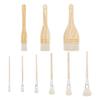 Cwmiibili 9 Styles Ceramic Brushes Set, Pottery Glaze Brushes, Different Shapes Wool Art Paint Brush with Wood Handle for Artists view 1