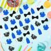 150Pcs Boss Baby Shower Gender Reveal Decorations for Boys, Blue Glitter Boss Boy Table Decor Confetti for Welcome Baby Boy Baby Shower Gender Reveal Party Supplies view 2