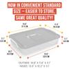 Chef Pomodoro Pizza Dough Proofing Box 14x11 Dough Container Grey 2-Pack view 3