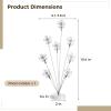 Homaisson Creative Metal Photo and Note Holder, Cherry Blossom Design, 8 Flower Clips, White Base, 10.4 Inches Tall, Ideal Gift for Students and Colleagues view 4
