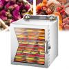 6/8/12 Stainless Steel Food Dehydrator Machine(400w), Freeze Dryer, Timing: 0-12 Hours+Temperature: 35-90 , Layer Spacing: 2.5cm+Built-in Fan, for Fruit,12 layers view 1