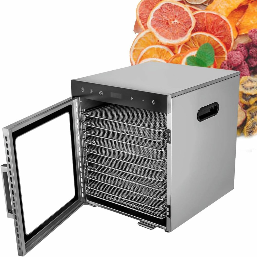 Electric Food Dryer, Freezer Dryer, Temperature Controller And Digital Timer, For Dried Meat, Fruit, Meat And Beef