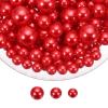 MECCANIXITY 200Pcs Pearl Bead for Filler NO Hole 20/14/10mm Red view 1