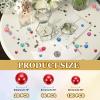 MECCANIXITY 200Pcs Pearl Bead for Filler NO Hole 20/14/10mm Red view 2