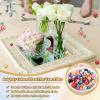 MECCANIXITY 200Pcs Pearl Bead for Filler NO Hole 20/14/10mm Red view 3