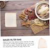 ABOOFAN 2sets Cotton Mesh Strainer Bags Reusable Drawstring Spice Bags for Soup Tea for Cooking High Strength Heat Resistant Easy to Clean 50pcs*2 view 3