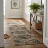 Rugs.com - Outdoor Coastal Rug 8 Ft Runner Brown and Black Indoor/Outdoor Rug Weather Resistant Seashell Pattern Flatweave for Patios, Decks, and Porches view 4