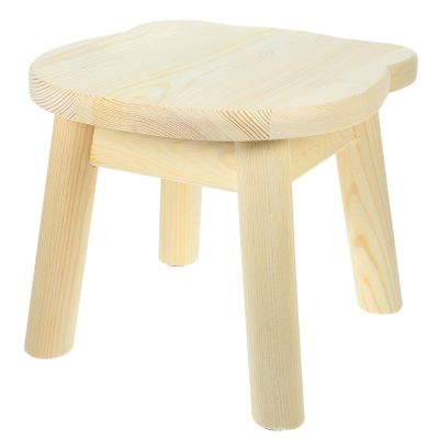 Alipis Boy Girl's Wooden Stool Boy Girl Step Stool Classroom Round Multifunctional Portable