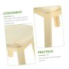 Alipis Boy Girl's Wooden Stool Boy Girl Step Stool Classroom Round Multifunctional Portable view 2
