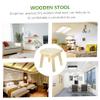 Alipis Boy Girl's Wooden Stool Boy Girl Step Stool Classroom Round Multifunctional Portable view 3