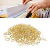 100PCS Key Shaped Paper Clip, Cute Portable Strong Metal Bookmark Clip for Home School Office Document Organizing (Rose Gold) view 2