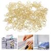 100PCS Key Shaped Paper Clip, Cute Portable Strong Metal Bookmark Clip for Home School Office Document Organizing (Rose Gold) view 3