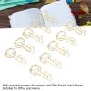 100PCS Key Shaped Paper Clip, Cute Portable Strong Metal Bookmark Clip for Home School Office Document Organizing (Rose Gold) view 4