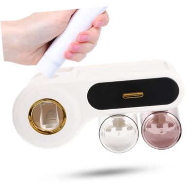 Alipis Bathroom Cup Storage Mounted Toothbrush Organizer Multi Purpose Holder for Toothbrushes Toothpaste Razors Space Saving Toilet Organizer Shelf Luxurious