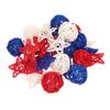 HOOTNEE 30pcs Patriotic Rattan Decorative Balls for Independence Day view 1