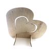 OHPHCALL 2pcs Wooden Heart Shape Ornament Display Rack for Donuts Decorative Wedding Unique Display Stand for Celebrations and Events view 1