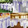 CSHWXY 10pcs Satin Chair Belt with Bow Decoration Universal Chair Cover Ribbon Tie Wedding Chair Back Sashes Decor,Rose Gold,10 pcs view 2