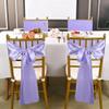 CSHWXY 10pcs Satin Chair Belt with Bow Decoration Universal Chair Cover Ribbon Tie Wedding Chair Back Sashes Decor,Rose Gold,10 pcs view 3
