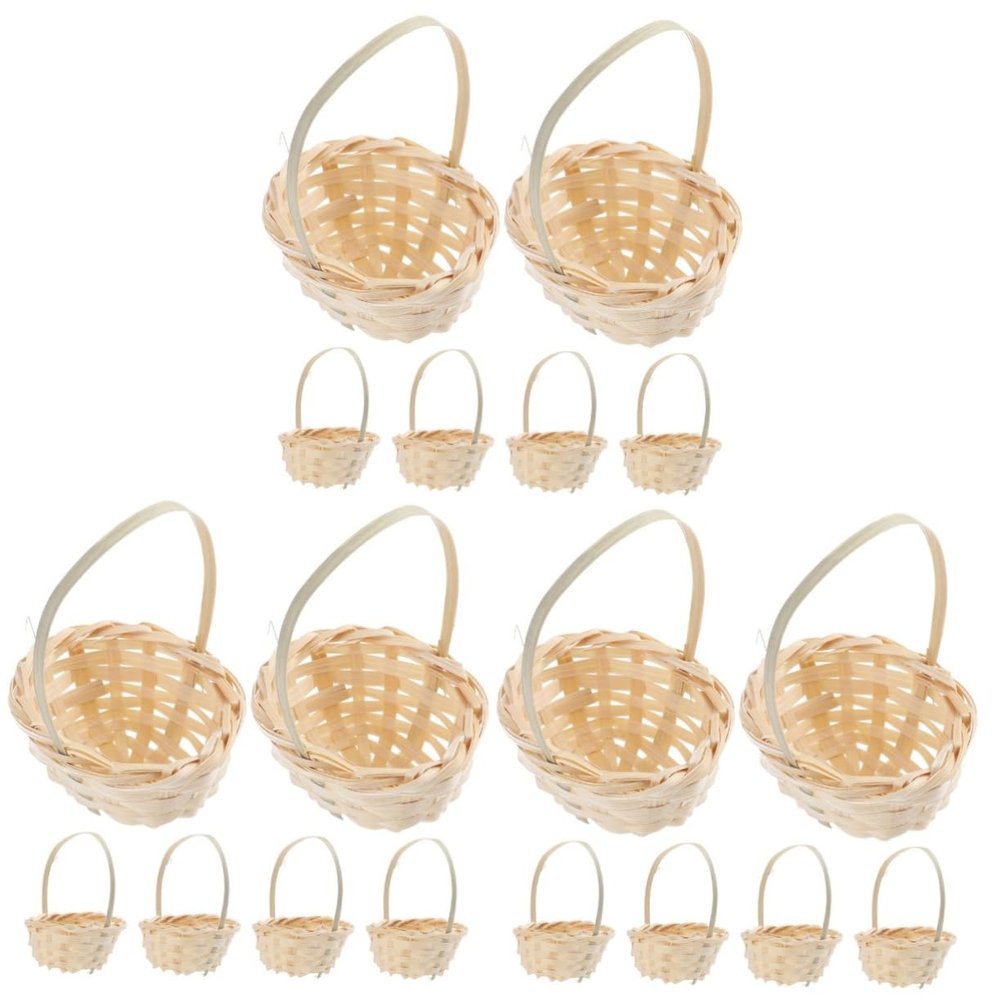 OUNONA 3sets Woven Decorative Tiny Flower for Home Decor for Weddings Housewarming and Accents 6pcs*3