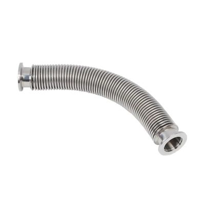 1pcs Stainless Steel ISO-KF25 Vacuum Bellows Hose - Thin Wall, Flexible & Compressible(150mm long)