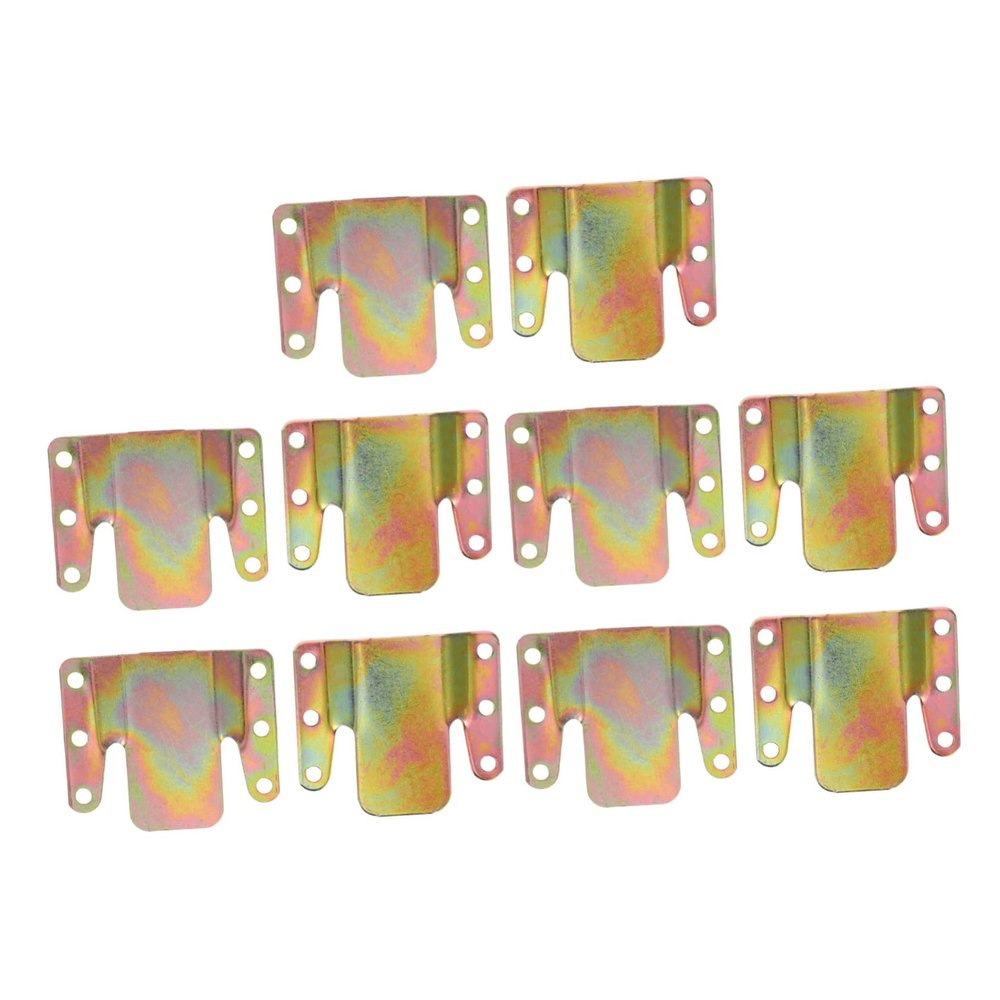 HOLIDYOYO 10pcs Sectional Couch Clips Connector Brackets for Sofa Easy Installation and Height Furniture Fasteners for Home Use
