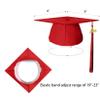 GradGlory Unisex Matte Adult Graduation Cap with 2026 and 2027 Tassel Year Charm High School & Bachelor Red view 3