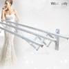 Solid Clothes Drying Rack Wall Mounted Clotheshorse Clothes Airer Washing Cloth Wall Mounted Clotheshorse Clothes Airer Washing Cloth Line Extendable Folding Bar for Bathroom Indoor Outdoor view 2