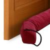 uxcell Door Sweep for Bottom of Doors, 60" x 3" Door Draft Stopper with Hanging Loops Weather Stripping Machine Washable for Windows Blocker Dust Cold Heat Noise, Wine Red view 1