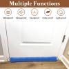 uxcell Door Sweep for Bottom of Doors, 60" x 3" Door Draft Stopper with Hanging Loops Weather Stripping Machine Washable for Windows Blocker Dust Cold Heat Noise, Wine Red view 4
