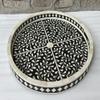Elegant Bone Inlay Serving Tray Handmade Decorative Tray for Home, Kitchen, Dining, and Living Room Perfect for Drinks, Snacks & Display view 3