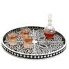 Elegant Bone Inlay Serving Tray Handmade Decorative Tray for Home, Kitchen, Dining, and Living Room Perfect for Drinks, Snacks & Display view 2