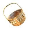 GARIOUANS Woven Wooden Flower Pot Basket Handle and Tassels for Flower Arrangements for Home Decor Weddings and Parties view 1