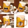 EPIPHQNY Beanie, Birthday Beer Mug Hat All Age Theme Stage Headgear Hat Photo Props Plush Headgear Hats for Gathering view 2