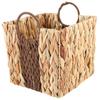 Cabilock Woven Snack Storage Basket Handcrafted Grass Storage Box for Living Room Tabletop Organizing Multi-Function Household Container with Decorative Design Sturdy and Lightweight view 1