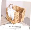 Cabilock Woven Snack Storage Basket Handcrafted Grass Storage Box for Living Room Tabletop Organizing Multi-Function Household Container with Decorative Design Sturdy and Lightweight view 3