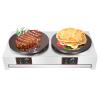 16 In Commercial Crepe Maker, 3.4KW Electric Dual Hot Round Crepe Plate Griddle Machine Non-Stick Pancake Maker with Adjustable Temperature Control 50-300 C /122-572 F for Blintzes,Eggs,Tortilla view 1