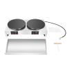 16 In Commercial Crepe Maker, 3.4KW Electric Dual Hot Round Crepe Plate Griddle Machine Non-Stick Pancake Maker with Adjustable Temperature Control 50-300 C /122-572 F for Blintzes,Eggs,Tortilla view 3