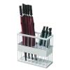 Umbrella Holder Organizer Indoor Home Office Small 2-Slot Entryway Umbrella Holder for Canes/Walking Sticks/Folding Umbrellas, Modern Low Umbrella Stand Rack for Indoor Hallway & Home Office(White,48x view 1