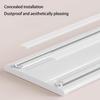 Double Rails System Ceiling Mount Silent Curtains Track Ceiling Track For Curtains RustProof Shower Rods Wall Mounted Heavy Duty Curtains Rails Sliding Rails Ceiling Mount(White,1.2m/3.9ft) view 4