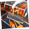 Abaodam Stainless Steel Oven Basket for Air Fryer Rotisserie Universal Baking Supplies with Brush Random Color for Grilling and Roasting Nuts view 4