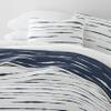 Merit Linens Soft Quilt Coverlet Bedding Set - Reversible Patterns - Full/Queen Navy view 2