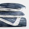 Merit Linens Soft Quilt Coverlet Bedding Set - Reversible Patterns - Full/Queen Navy view 4