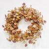 24" Fall Harvest Artificial Eucalyptus & Seed Wreath on Natural Twig Base view 1