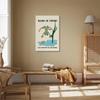 Funny Motivational Frog Poster Hang in There Wall Art Print Trendy Positive Quote for Living Room Bedroom Office Dorm Kids Room Cute Animal Humor Decor for Tough Days 12x18inch Framed view 4